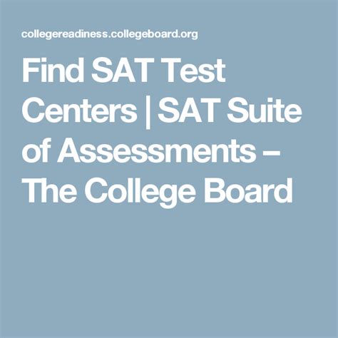 SAT Test Center Search – SAT Suite 